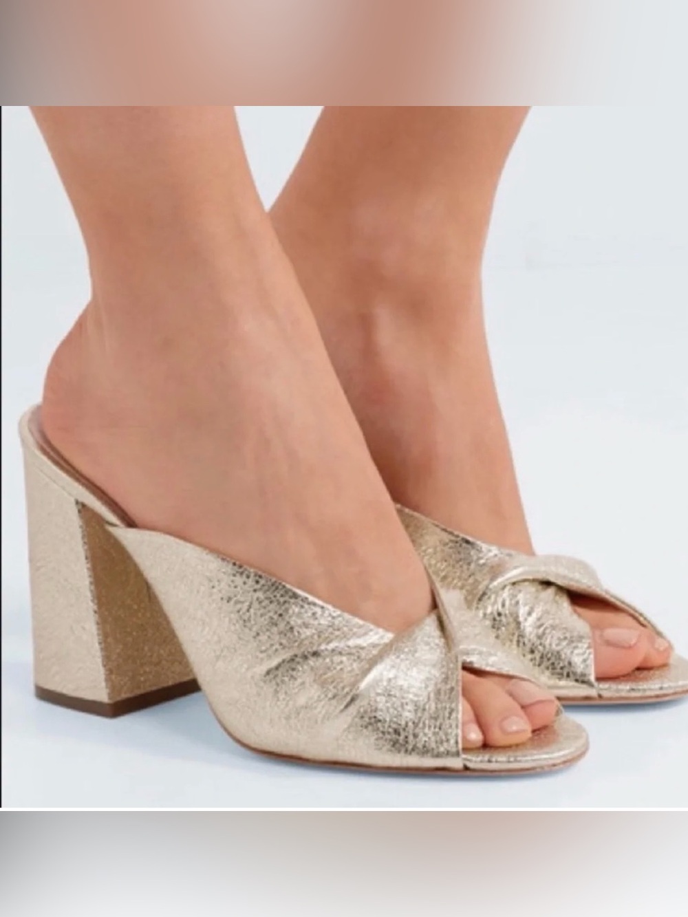 Loeffler Randall Laurel Twist Mule Gold